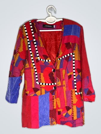 Lutton & Horsfield Geometric Print Blazer