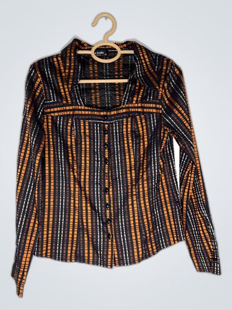 Isa Bella Classic Striped Blouse
