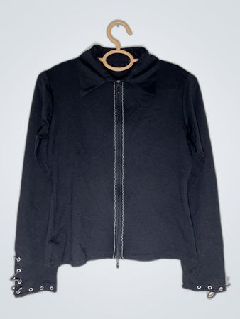 Unbranded Black Zip-Up Hoodie