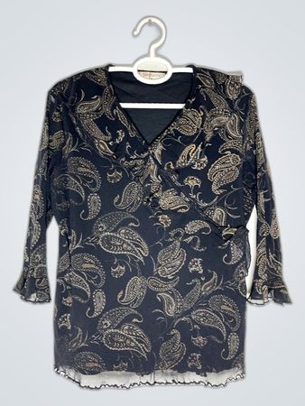 Bonmarché Printed Wrap Blouse
