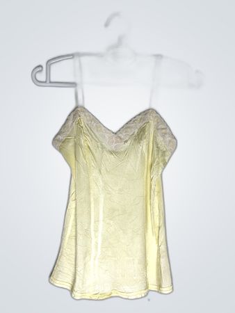 Yellow Lace-Trimmed Camisole