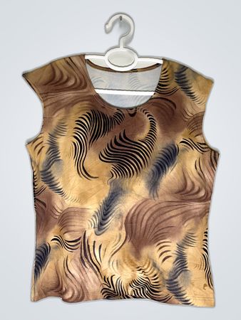 Brown and Black Patterned Tank Top