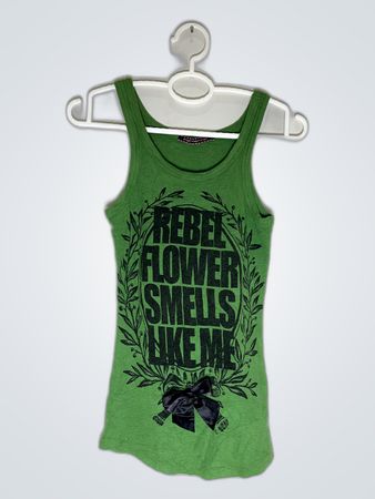Formosa Rebel Flower Graphic Tank Top