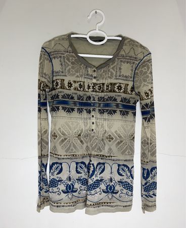 Marc Aurel Printed Knit Cardigan