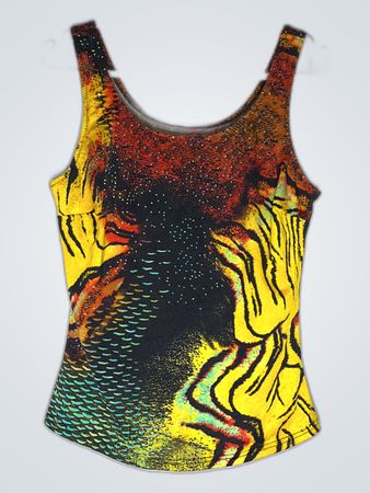 Multicolored Graphic Tank Top