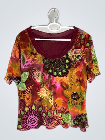 Multicolor Floral Printed Blouse