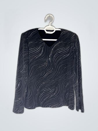 Long Sleeve Sequined Top