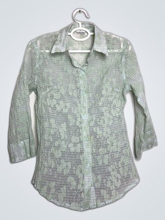 AMART Sheer Green Blouse