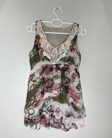 Unbranded Printed Lace Blouse