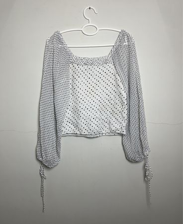 Pinkie Collection Sheer Polka Dot Blouse