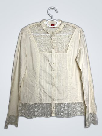 Lace Trim Blouse