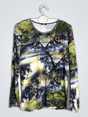 Walbusch Printed Long-Sleeve Blouse