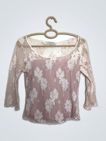 Jacqueline Riu Floral Lace Blouse