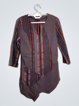 Patricia Breal Striped Patchwork Blouse
