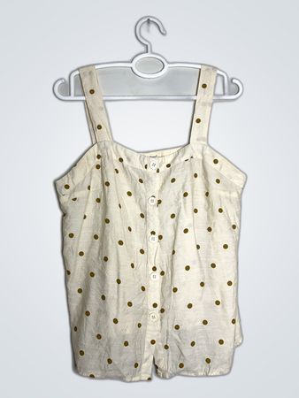 YCOO Paris Polka Dot Sleeveless Blouse