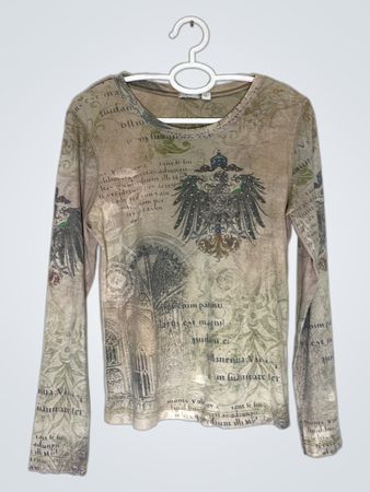 Apt. 9 Damen Langarm Grafik T-Shirt