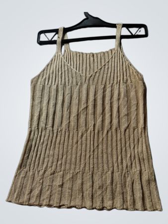 Gold Rippenshirt