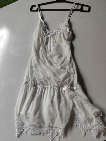 LASCANA Weißes Transparentes Kleid
