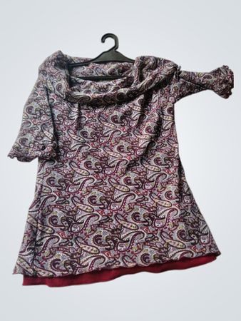 MULTIBLU Paisley Print Cowl Neck Top