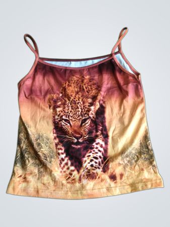 Leopardenmuster Spaghettiträgershirt