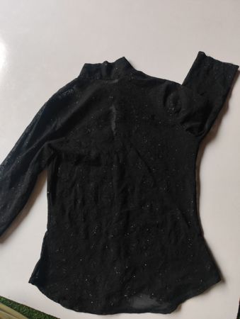 Pinkie Black Lace Long-Sleeve Top