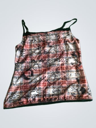 Damen Bedruckte Spaghetti-Top