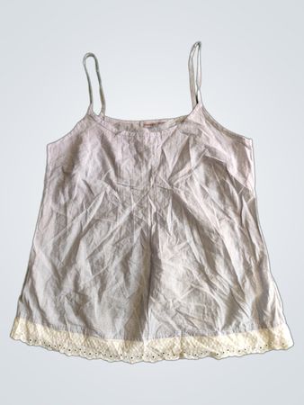 Esmara Lingerie Gestreifter Cami mit Spitzenbesatz