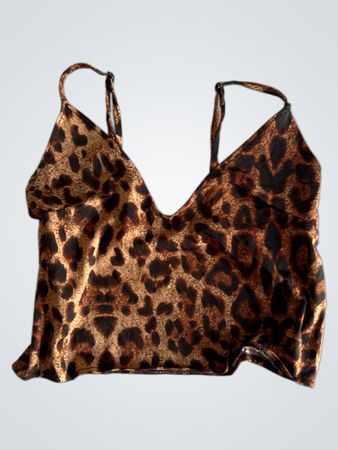Leopardenmuster Trägertop