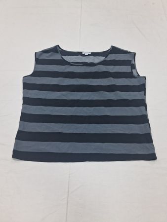 Camiseta sin mangas a rayas