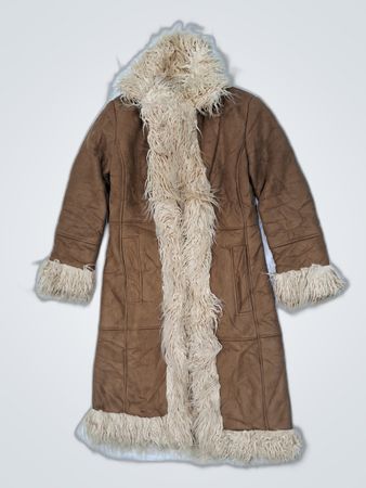 STRADIVARIUS Fur Trimmed Coat