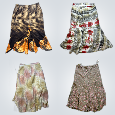 Conjunto de Faldas Florales Y2K