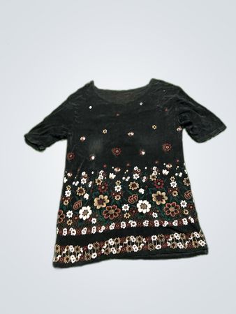 Black Floral T-Shirt