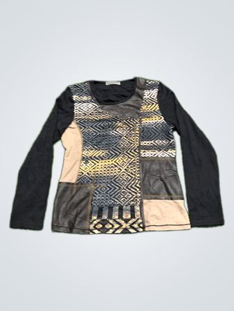Armand Thiery Patchwork Knit Sweater
