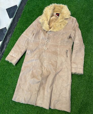 Tan Fur-Lined Coat