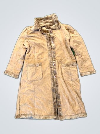Unbranded Shearling Trim Suede Coat