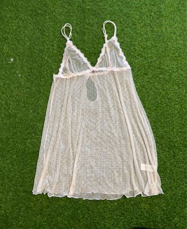 Sheer Polka Dot Chemise