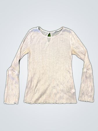 LC Lauren Conrad Ribbed Long Sleeve Blouse