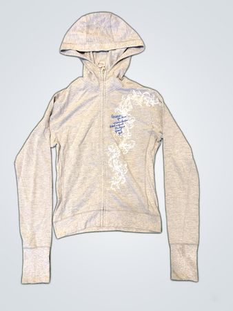 Guess Jeans Gray Zip-Up Hoodie