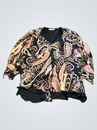 Blouse with Paisley Pattern