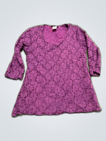 Jennie & Maris Petite Purple Lace Blouse