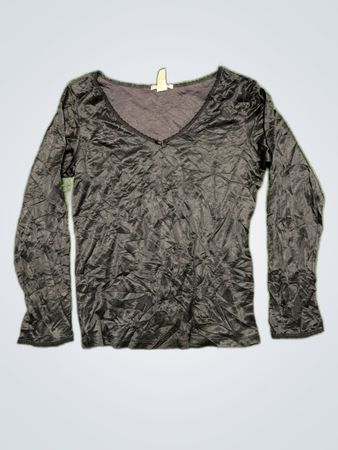 Cuddi Duds Black Long-Sleeve Top, Medium