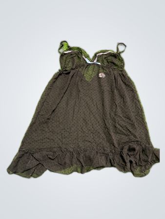 Gap Body Black Mesh Slip Dress