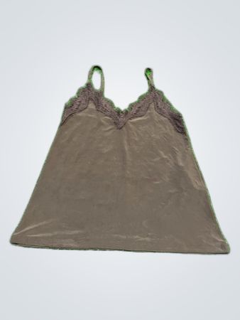 AMISU Lace Trim Camisole in Brown