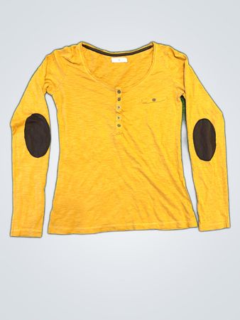 Cache Cache Mustard Yellow Long Sleeve T-Shirt