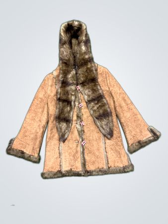 Trade VSL Mark Brown Faux Fur Hooded Jacket