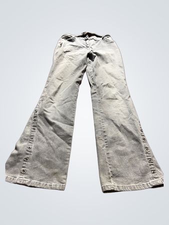 Gray Flared Jeans
