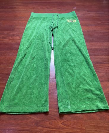 Green Velvet Pants