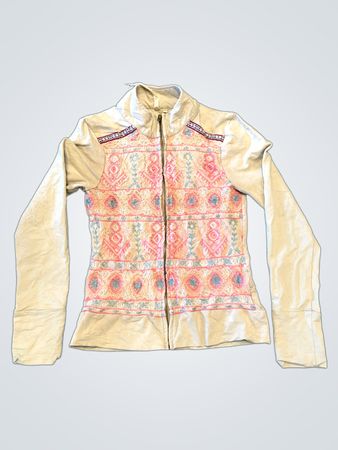 ISLA IBIZA Embroidered Zip-Up Jacket