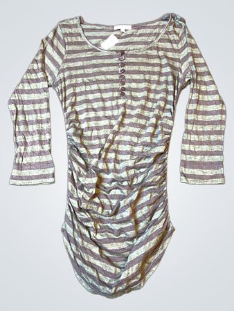 KOOKAI Striped Ruched T-Shirt