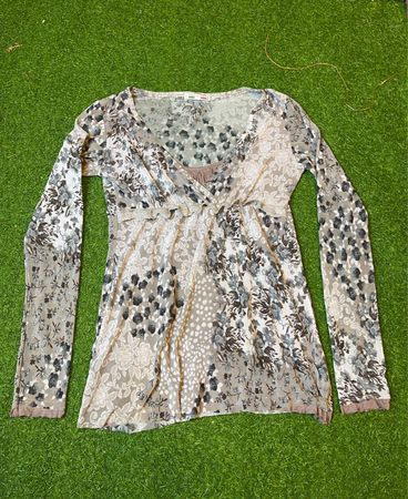 Women's Floral Print Long Sleeve Top